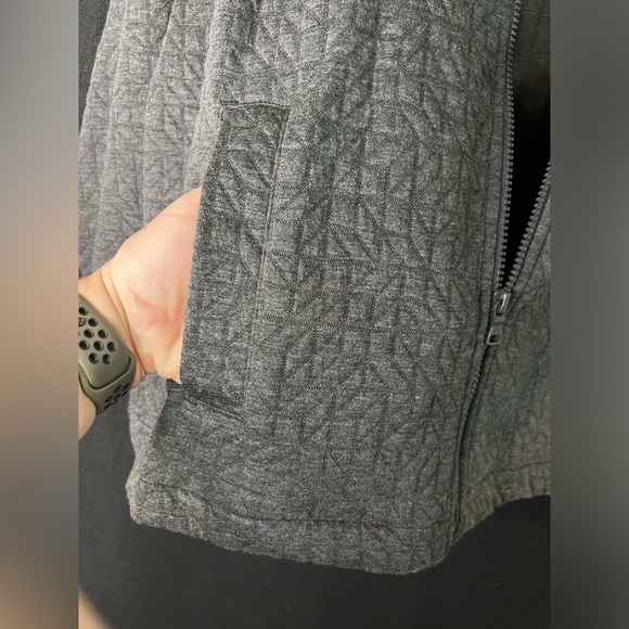 Liz Claiborne Gray Quilted Jacket (Sz XL) - Picture 5 of 15